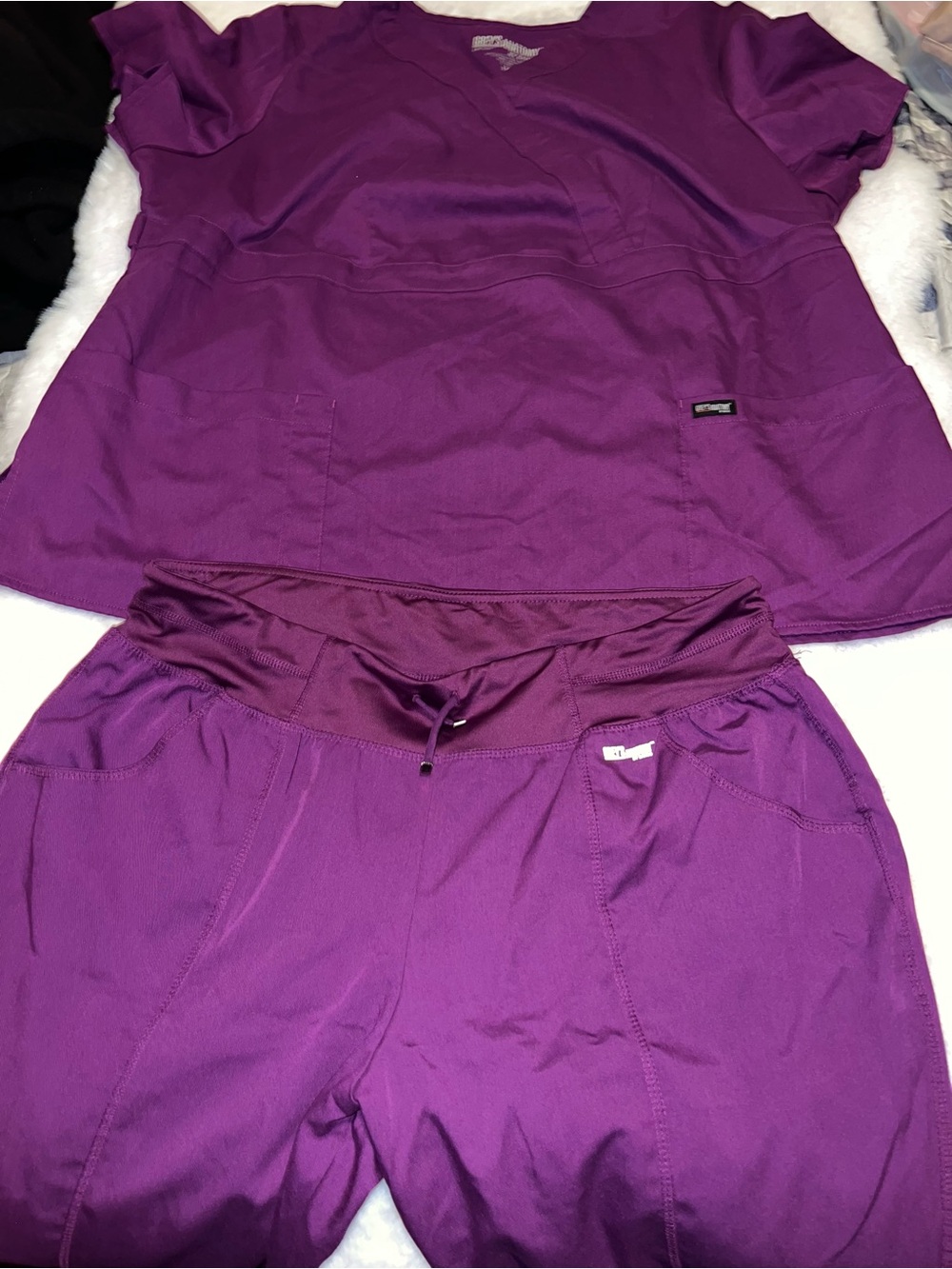 Grey's Anatomy Deep Purple Scrub set